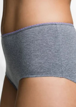 bonprix bonprix Braga maxi (5 unidades) Gris claro/gris/antracita jaspeado