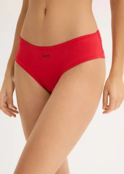bonprix bonprix Bragas brasileñas (4 unidades) rojo salsa/negro/rosa coral New