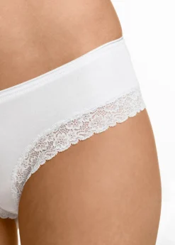 bonprix bonprix Bragas brasileñas (4 unidades) Negro-blanco Best