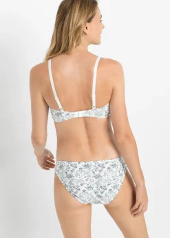 bonprix bonprix Bragas con estampado divertido (3 unidades) Índigo/blanco de flores + blanco + índigo Online