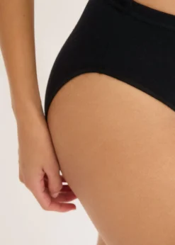 bonprix bonprix Bragas de algodón orgánico (7 unidades) Negro Online