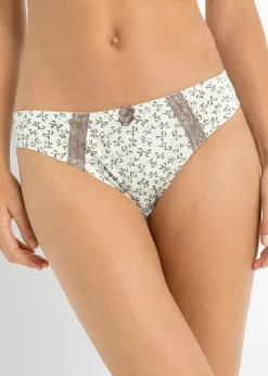 bonprix bonprix Bragas (envase con 3 unidades) Cava estampado + marrón grisáceo + cava New