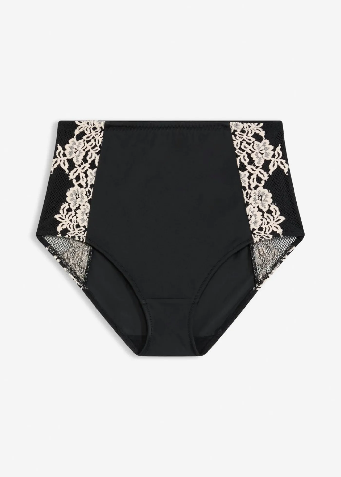 bonprix bonprix Bragas moldeadoras con un gran efecto moldeador Negro-blanco lana New