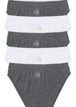 bonprix bonprix Bragas (6 unidades) blanco-gris jaspeado Sale