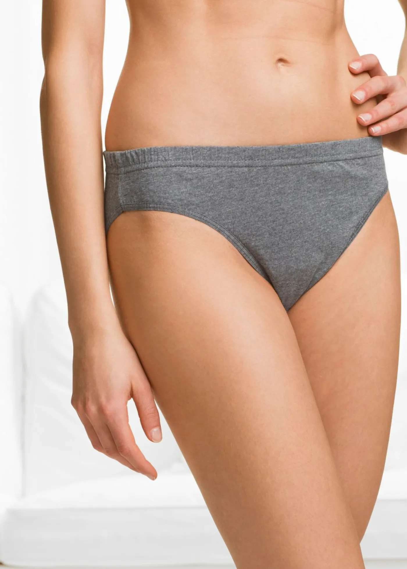 bonprix bonprix Bragas (6 unidades) blanco-gris jaspeado Sale