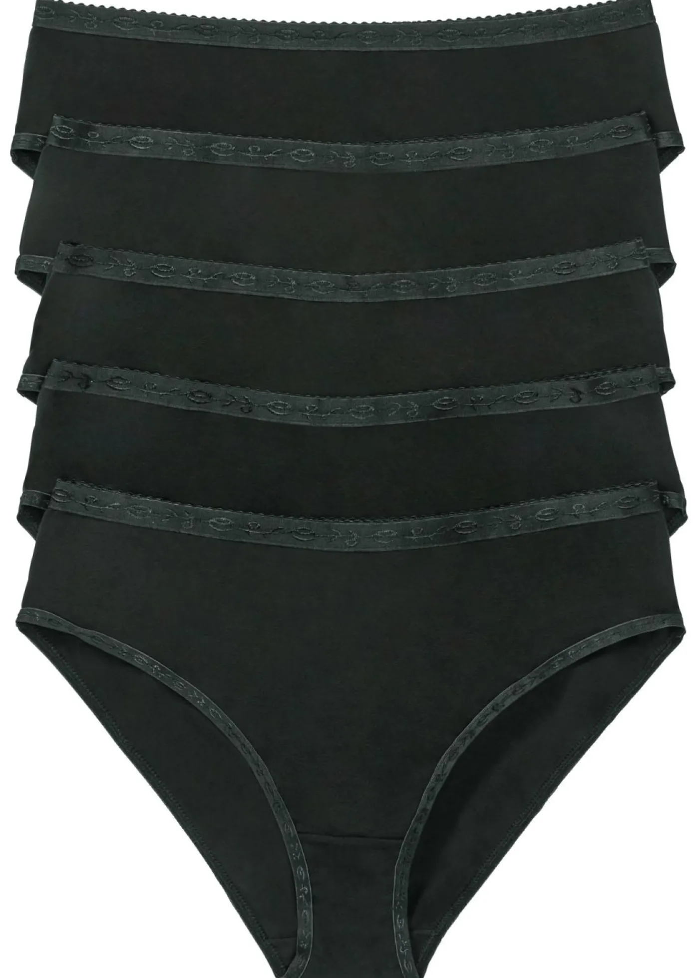 bonprix bonprix Bragas (5 unidades) Negro Hot