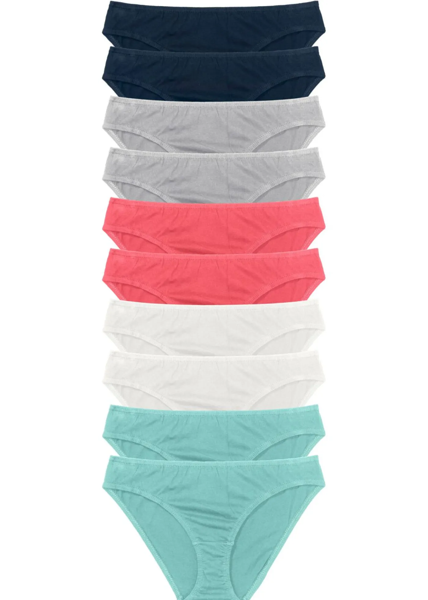 bonprix bonprix Braguita (10 unidades) Varios colores + gris claro jaspeado Best