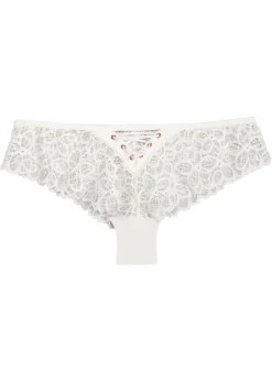 bonprix bonprix Braguita brasileña de encaje fino Blanco New