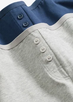 bonprix bonprix Braguita bóxer de talle alto (4 unidades) Azul almirante + gris claro jaspeado Clearance