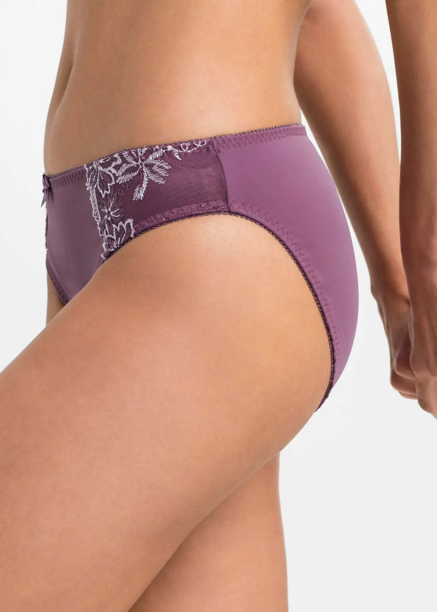 bonprix bonprix Braguita con bordado delicado (2 unidades) Baya mate/rosa mate + rosa mate Discount
