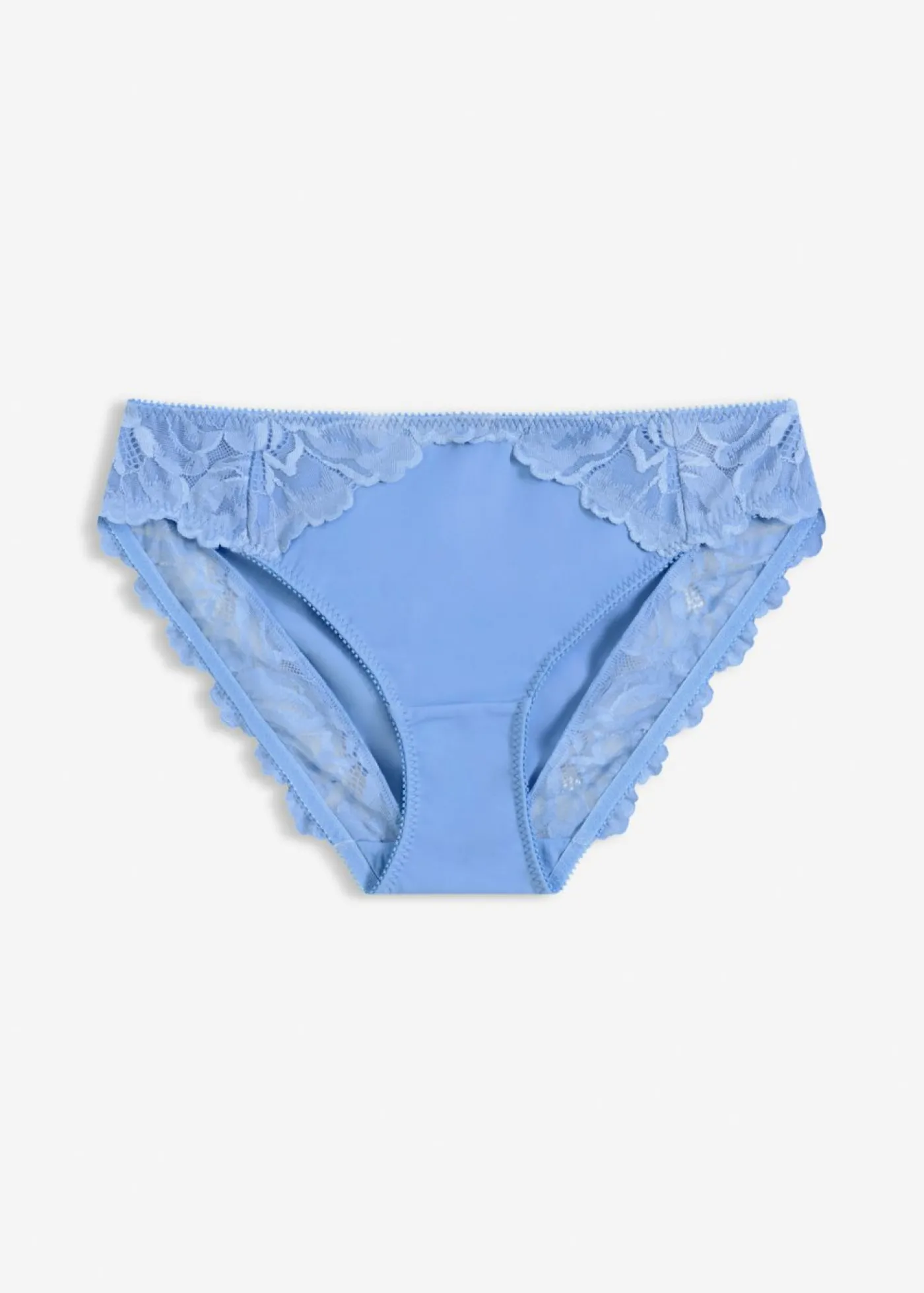 bonprix bonprix Braguita con encaje de flores azul provenzal New