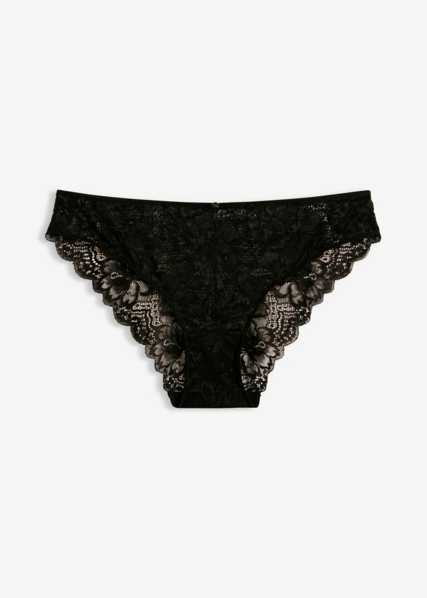 bonprix bonprix Braguita con encaje de flores Negro