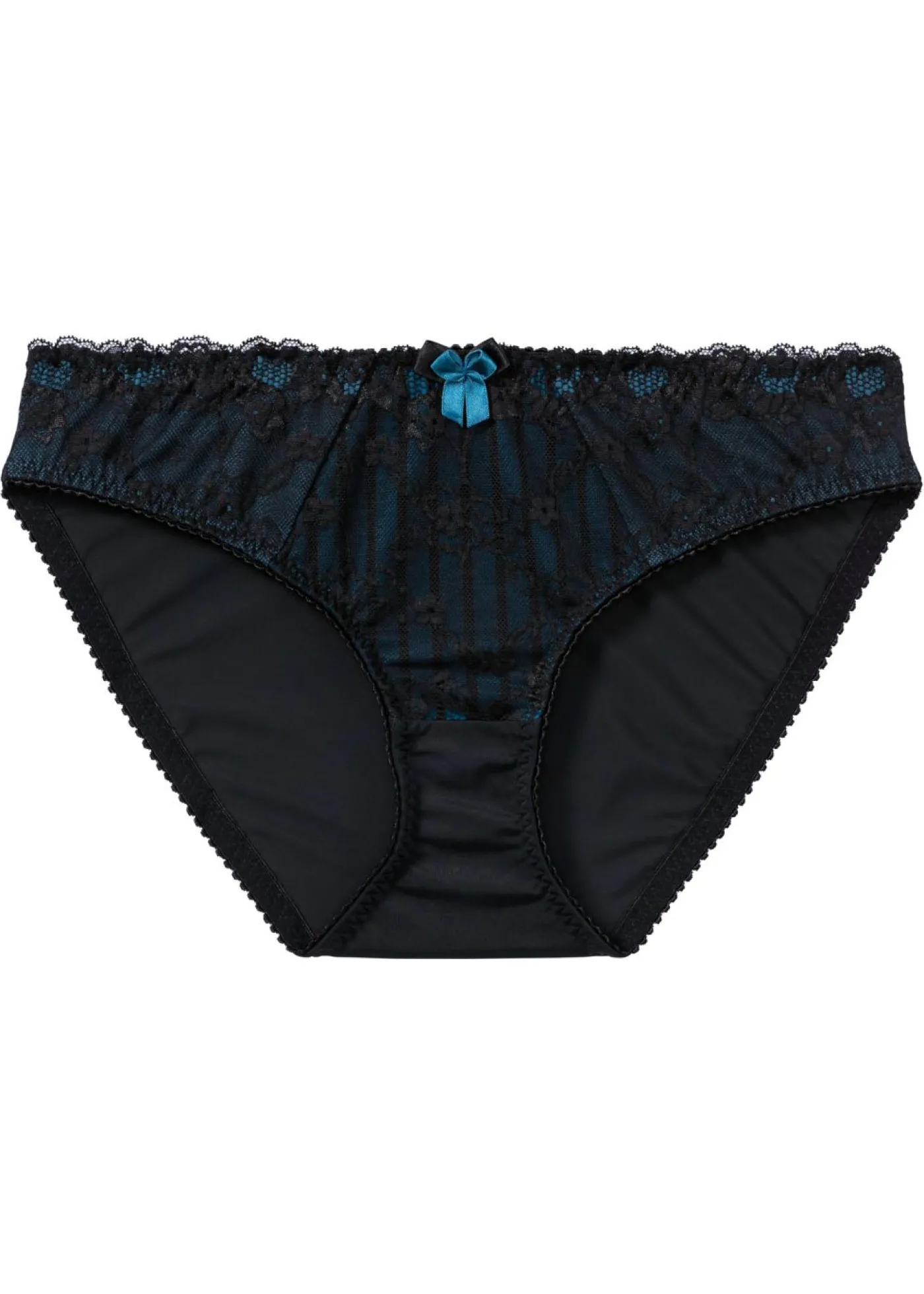 bonprix bonprix Braguita con encaje suave Negro-azul petróleo Clearance