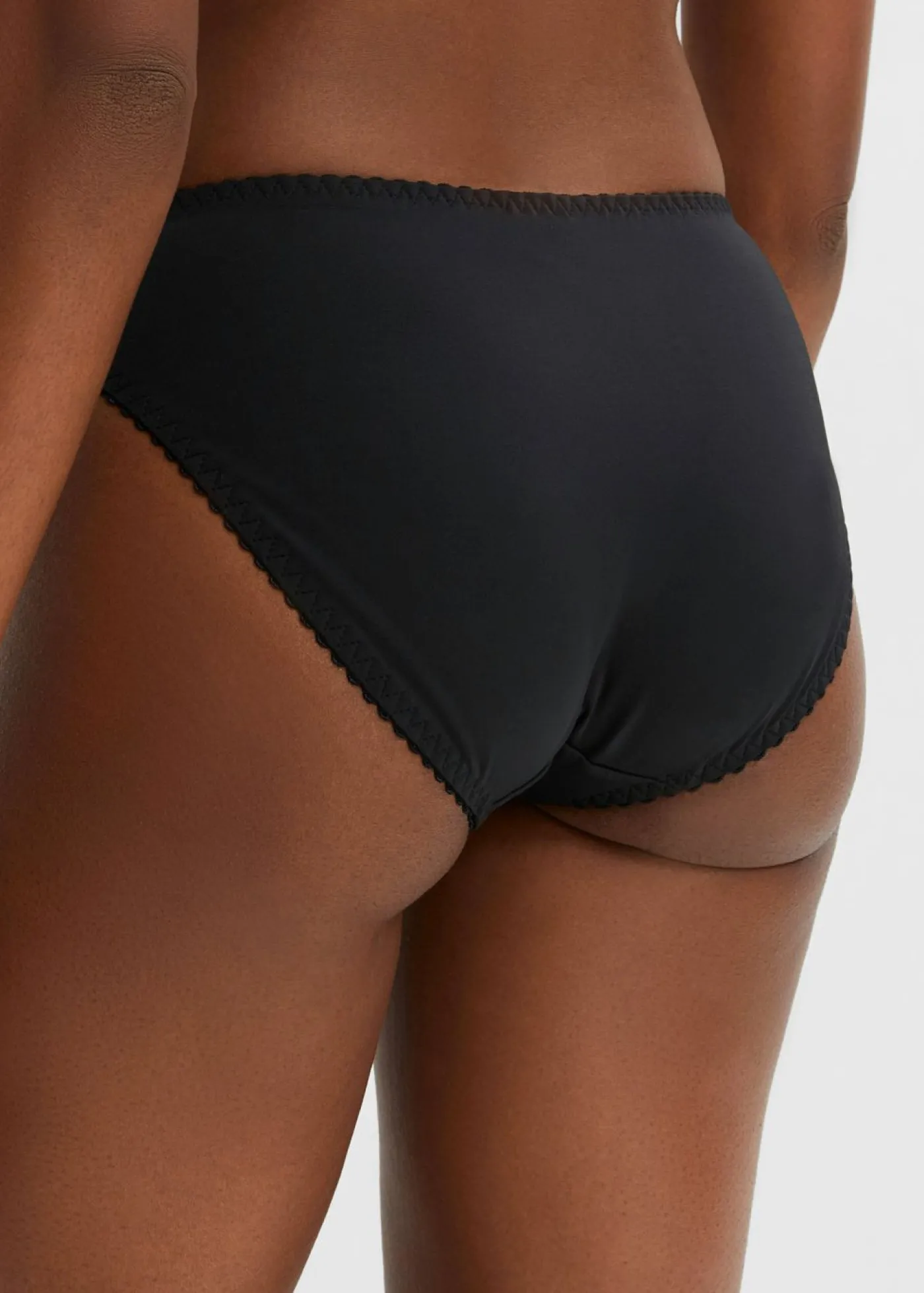 bonprix bonprix Braguita con encaje suave Negro-azul petróleo Clearance