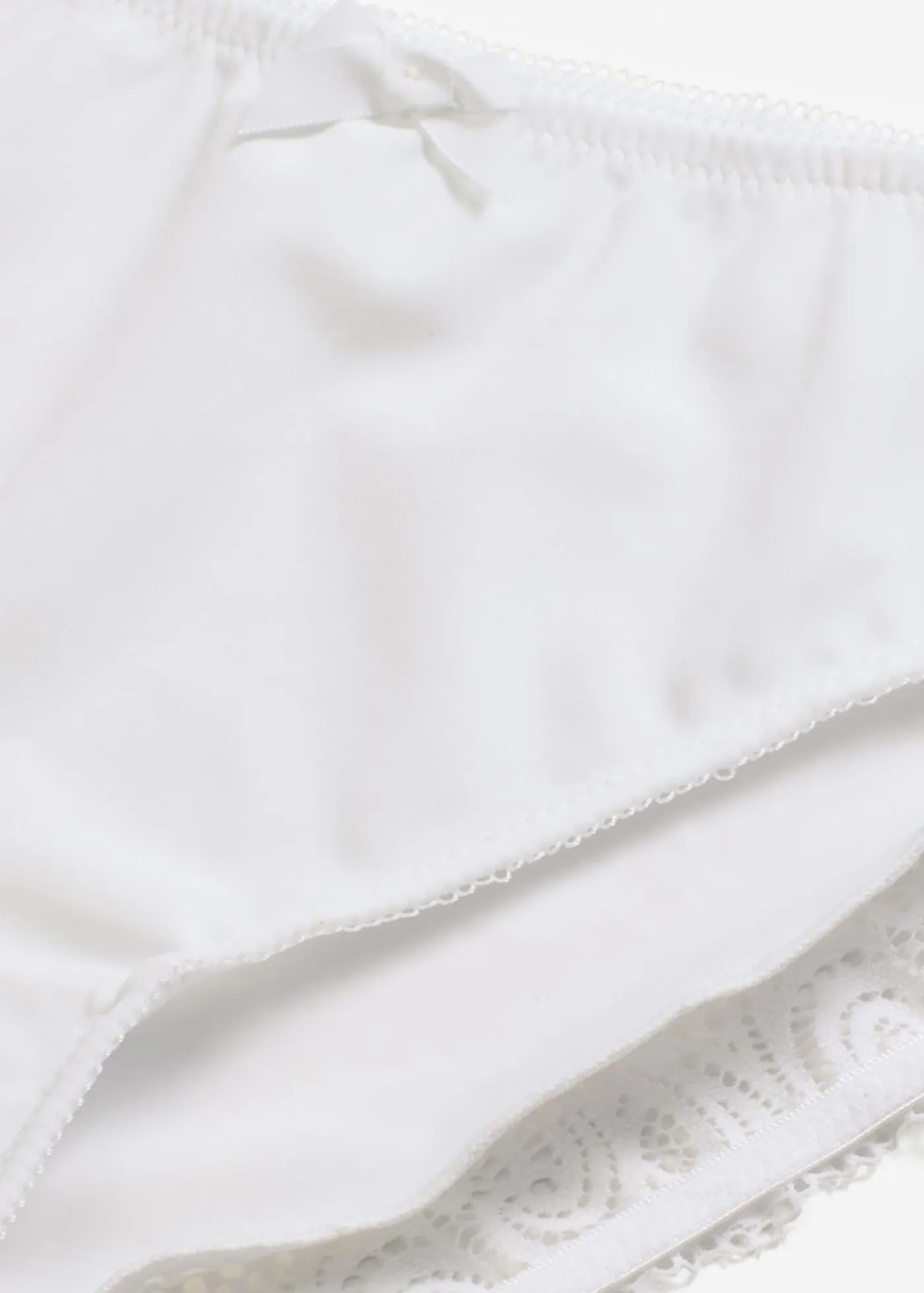 bonprix bonprix Braguita con encaje suave Blanco Best