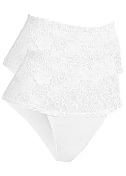 bonprix bonprix Braguita con fuerte efecto moldeador (2 unidades) Blanco