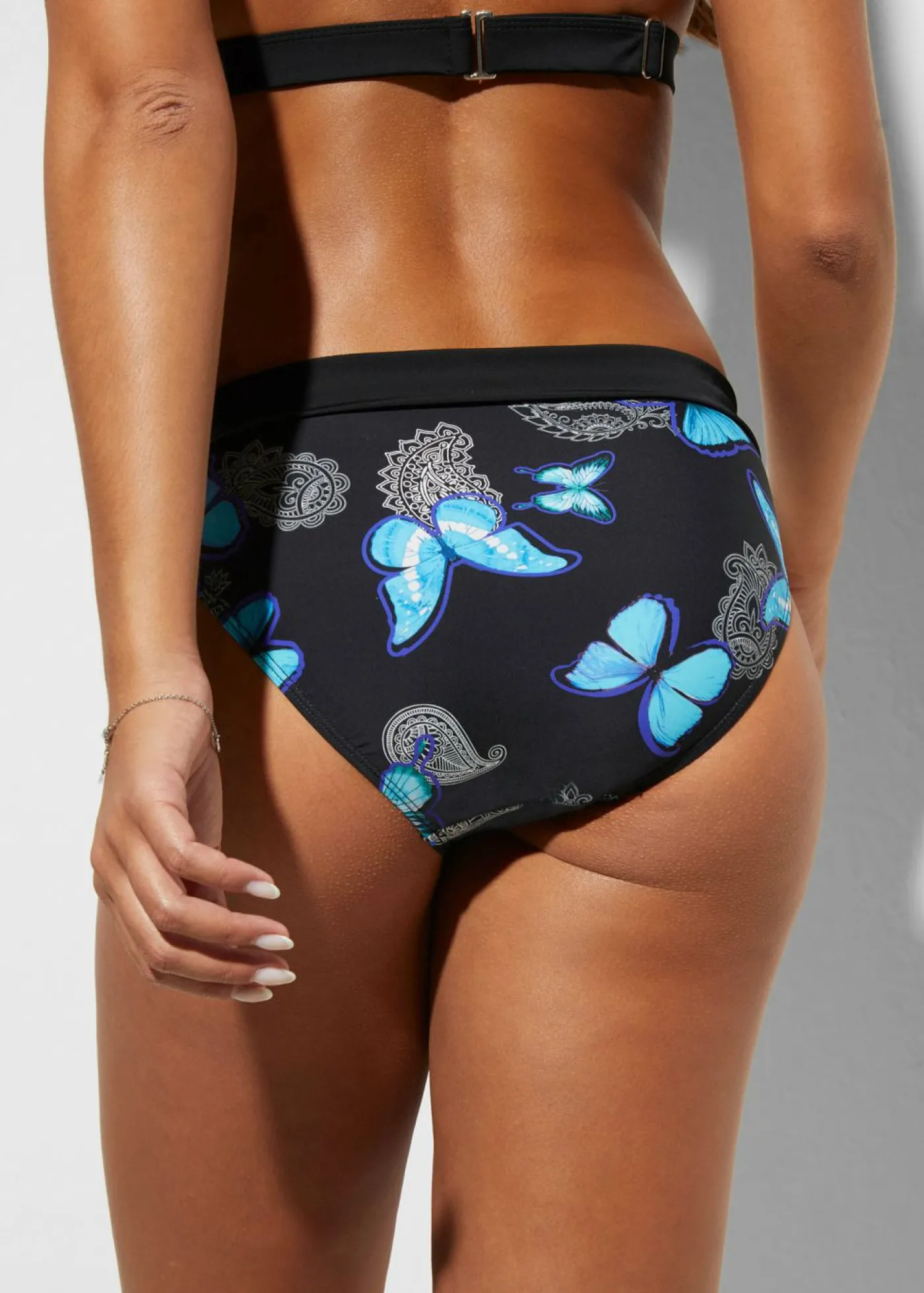 bonprix bonprix Braguita de bikini Negro-azul Clearance