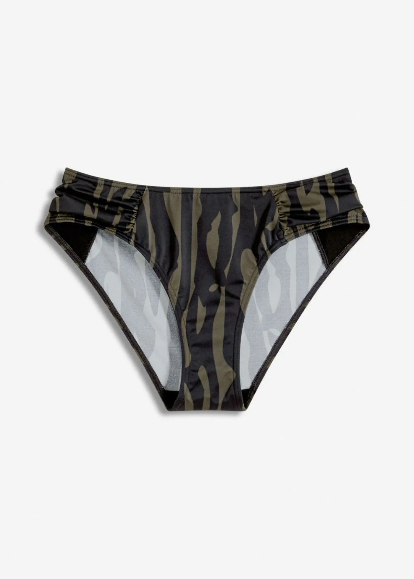 bonprix bonprix Braguita de bikini con pernera normal Negro-caqui