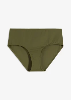 bonprix bonprix Braguita de bikini de talle alto Verde oliva oscuro Online