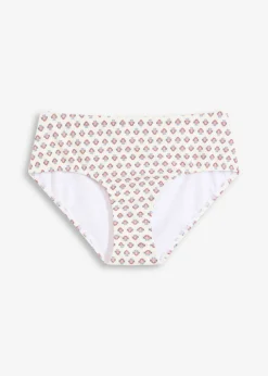 bonprix bonprix Braguita de bikini de talle alto Blanco lana-azul Sale