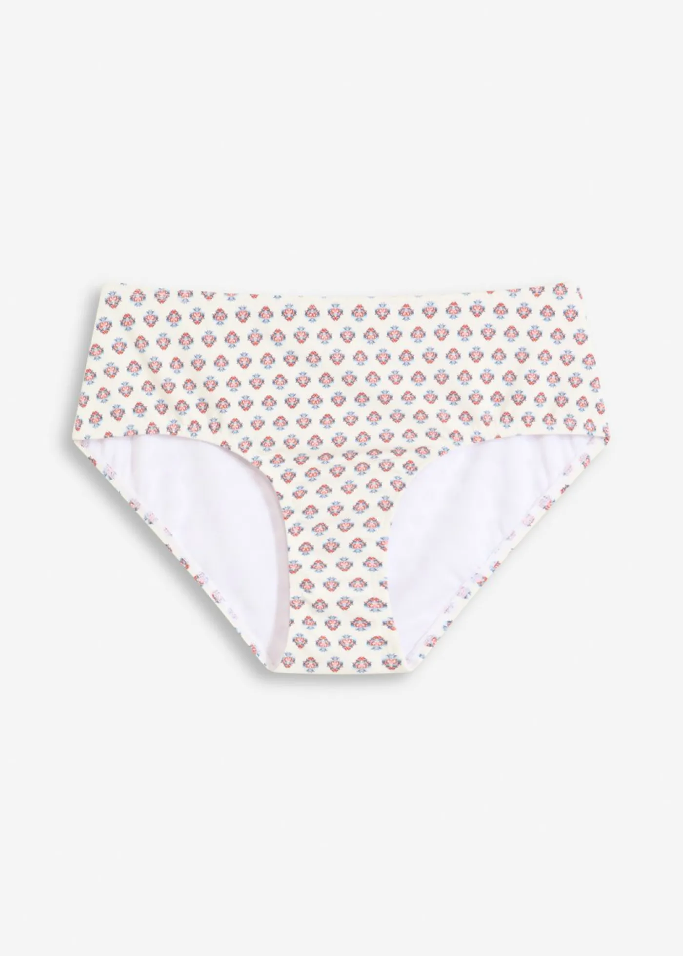 bonprix bonprix Braguita de bikini de talle alto Blanco lana-azul Sale