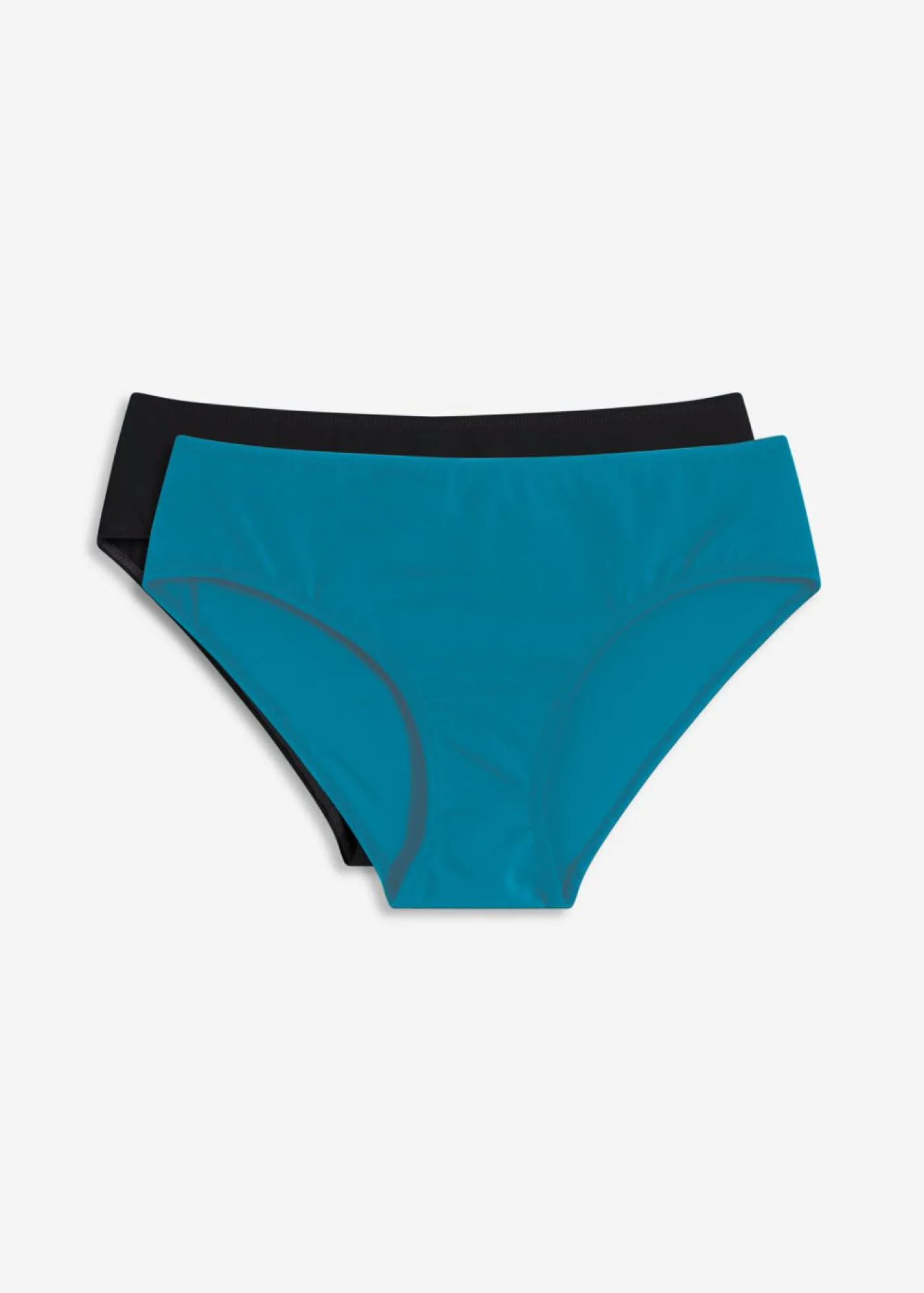 bonprix bonprix Braguita de bikini en paquete doble (2 unidades) Azul petróleo-negro Hot