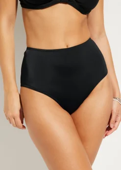 bonprix bonprix Braguita de bikini highwaist en paquete doble (2 unidades) Quisquilla/negro Sale