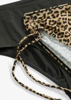 bonprix bonprix Braguita de bikini (2 unidades) estampado leo gris oscuro-beige Outlet