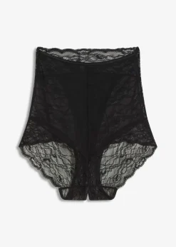 bonprix VENUS Braguita de talle alto con abertura Negro Hot