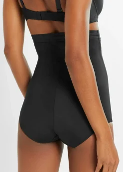 bonprix bonprix Braguita de talle alto con gran efector reductor Negro