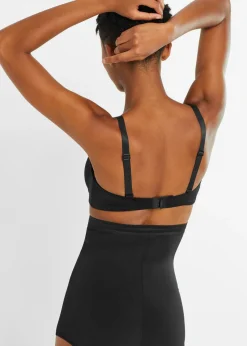 bonprix bonprix Braguita de talle alto con gran efector reductor Negro