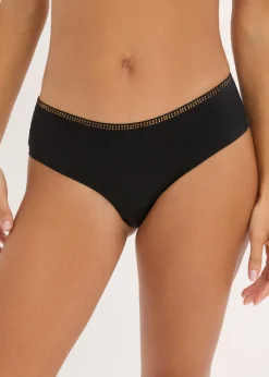 bonprix bonprix Braguita hipster de encaje elegante (2 unidades) Negro Clearance