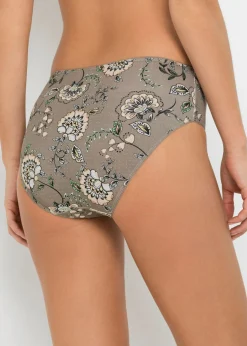 bonprix bonprix Braguita maxi (4 unidades) Marrón grisáceo con patrón paisley-coral claro Best