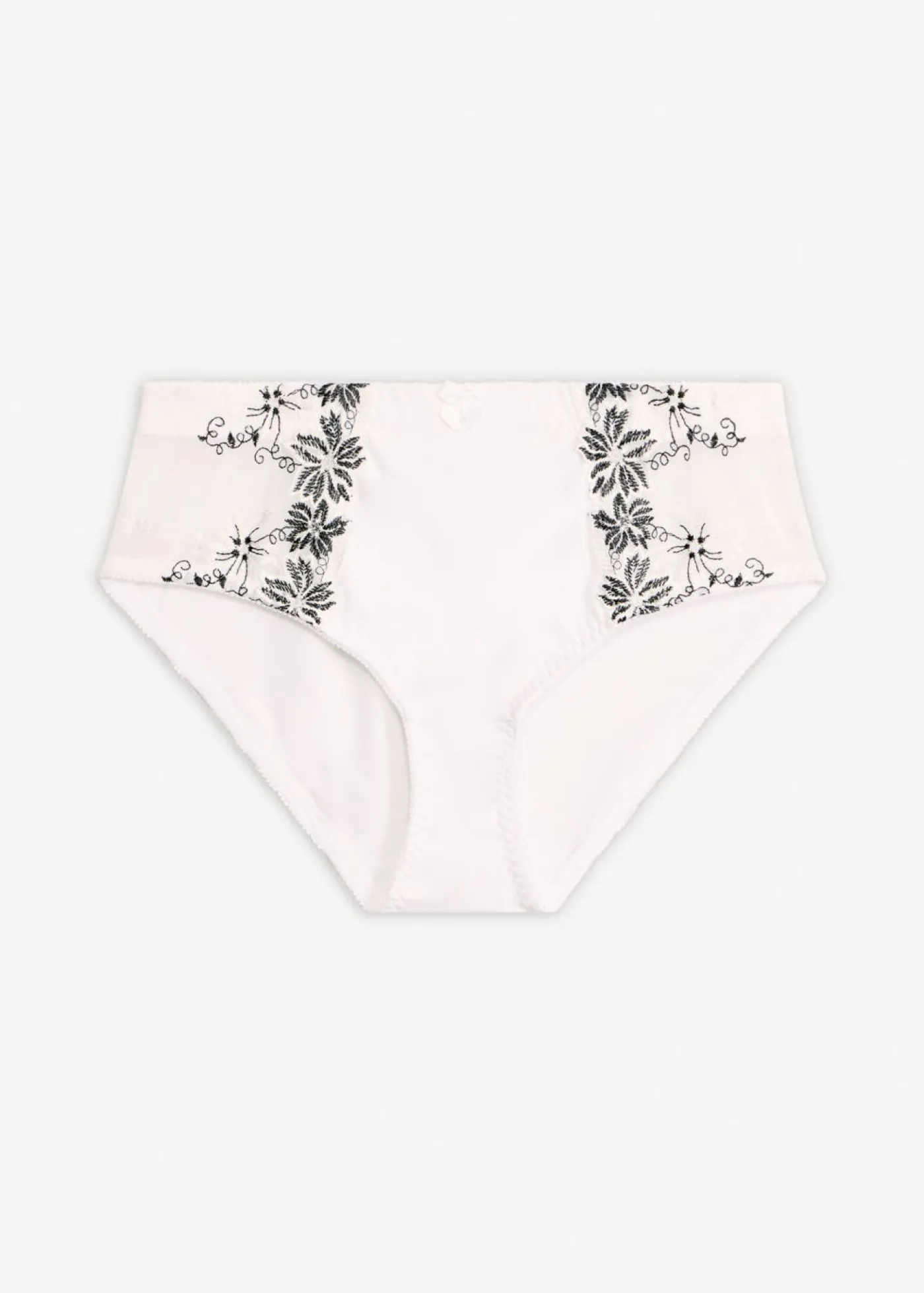 bonprix bonprix Braguita moldeadora con bordado delicado (2 unidades) blanco + blanco-negro Outlet