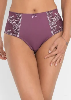 bonprix bonprix Braguita moldeadora con bordado (2 piezas) Baya mate/rosa mate de flores Best