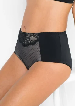 bonprix bonprix Braguita moldeadora con encaje Negro-beige arena New