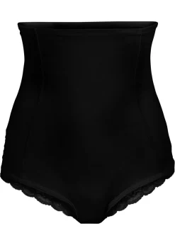 bonprix bonprix Braguita moldeadora con inserto de encaje y gran efecto moldeador Negro