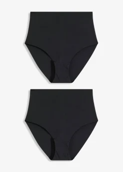 bonprix bonprix Braguita moldeadora sin costuras Ultra Light (2 unidades) Negro Best