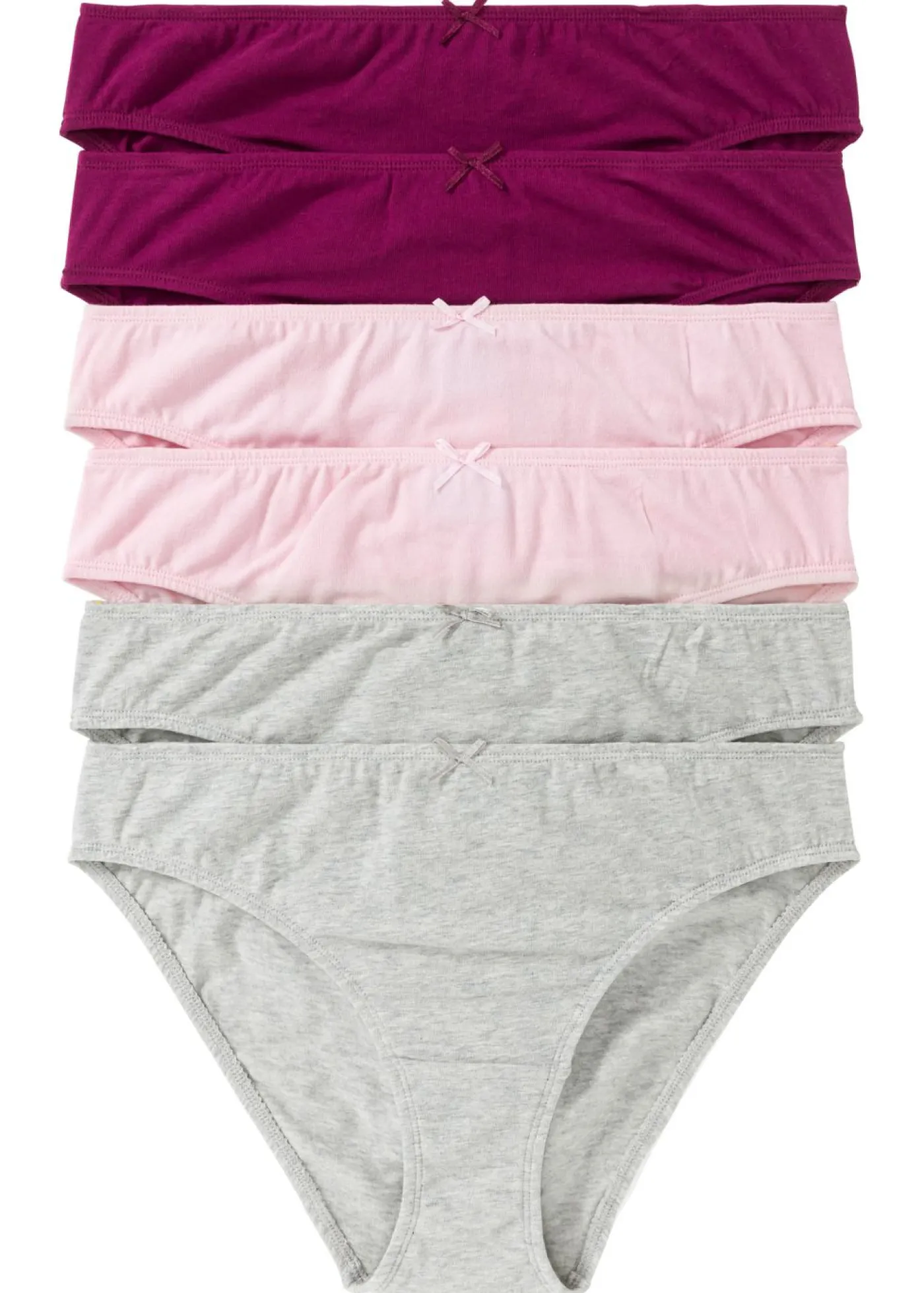 bonprix bonprix Braguitas (6 unidades) Baya/rosa/gris claro jaspeado Online