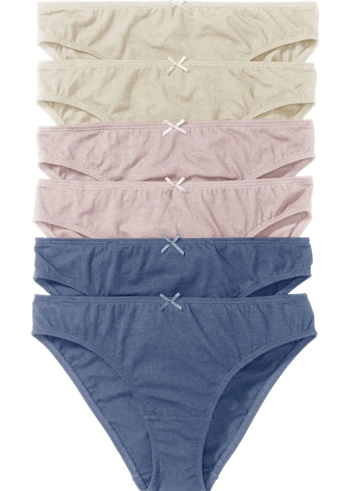 bonprix bonprix Braguitas (6 unidades) Beige arena/rosa/índigo Sale