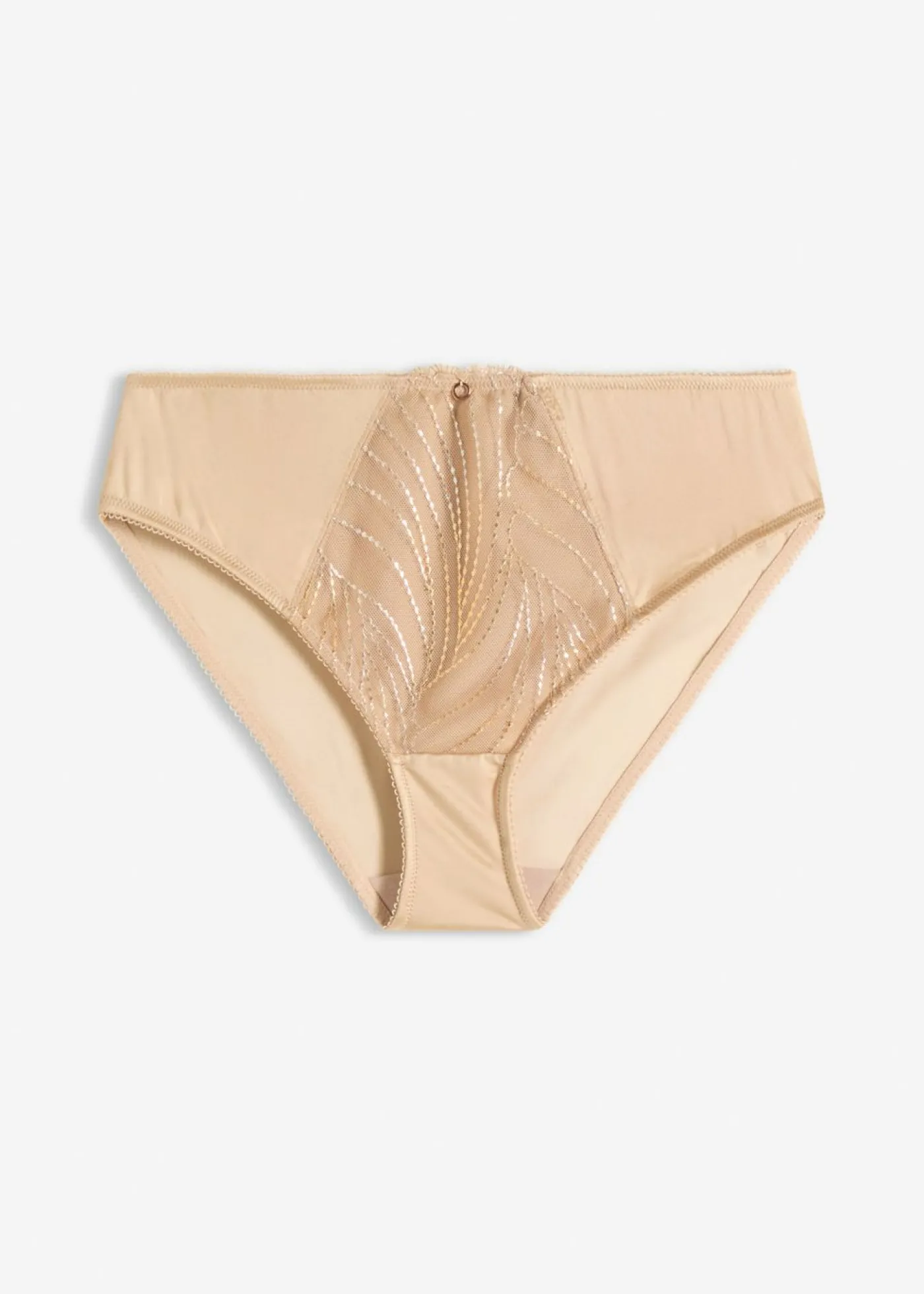 bonprix bonprix Braguitas con bordado brillante Beige pardo Sale