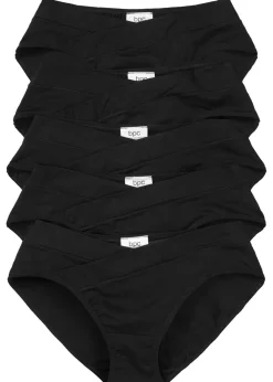 bonprix bonprix Braguitas con forma de V (5 unidades) Negro