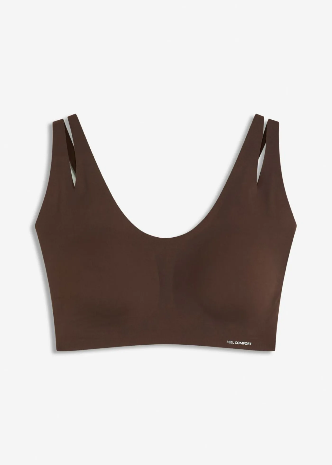 bonprix bonprix Bralette acolchado Feel Comfort Seamless Marrón oscuro Online
