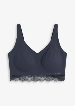 bonprix bonprix Bralette acolchado Feel Comfort Seamless Azul intenso Online