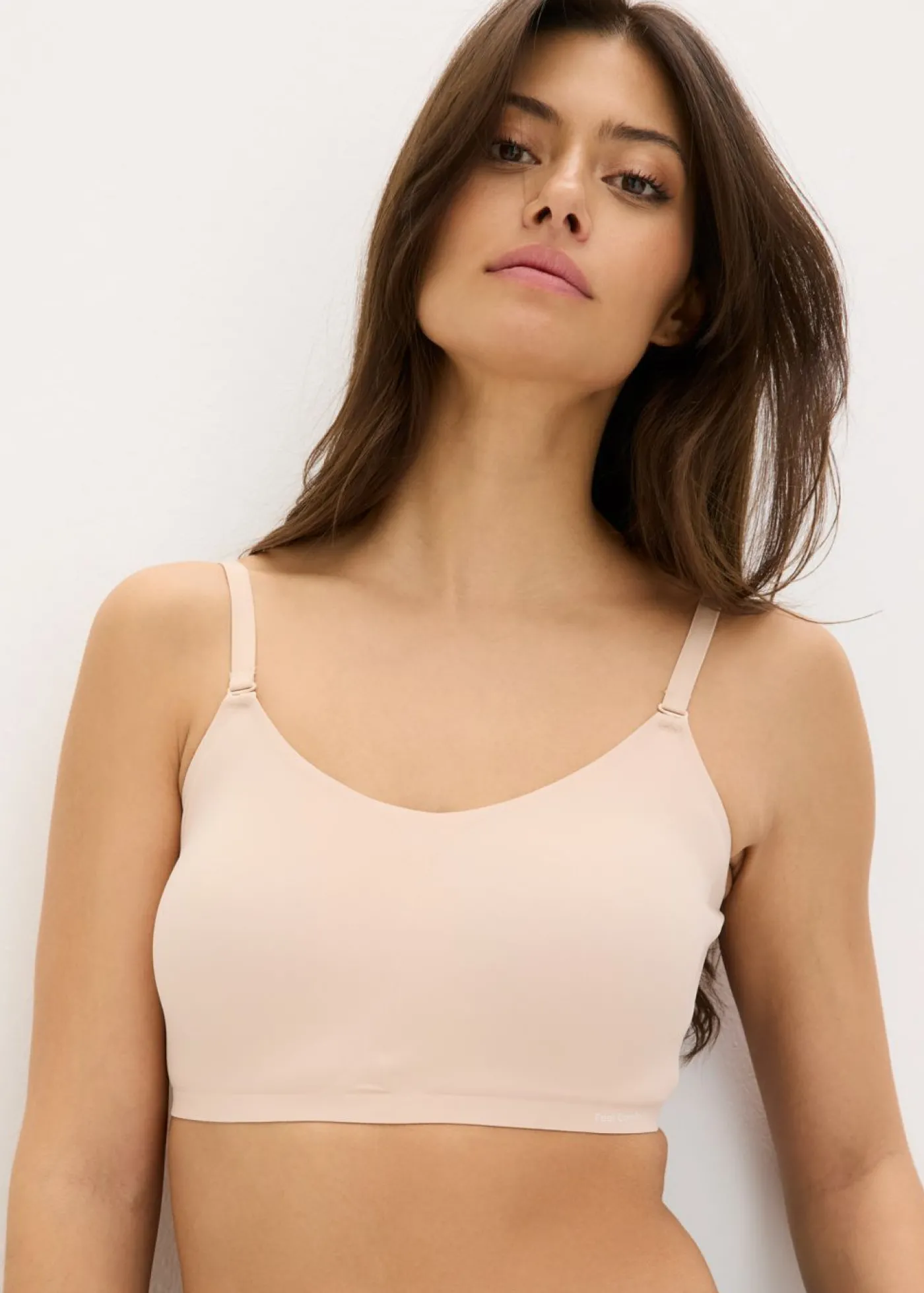 bonprix bonprix Bralette acolchado Feel Comfort multiposiciones sin costuras Beige mate Outlet