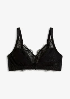 bonprix bonprix Bralette con bordado Negro