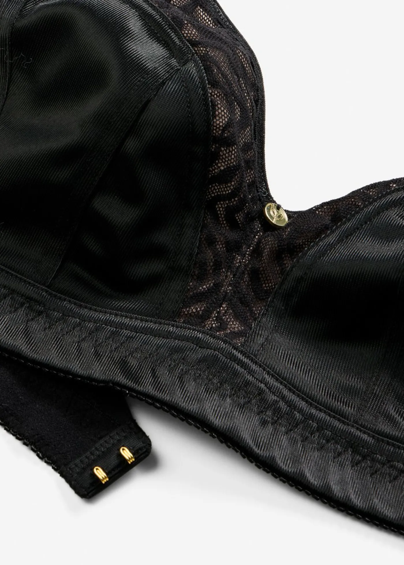 bonprix bonprix Bralette sin aros con encaje delicado Negro Clearance