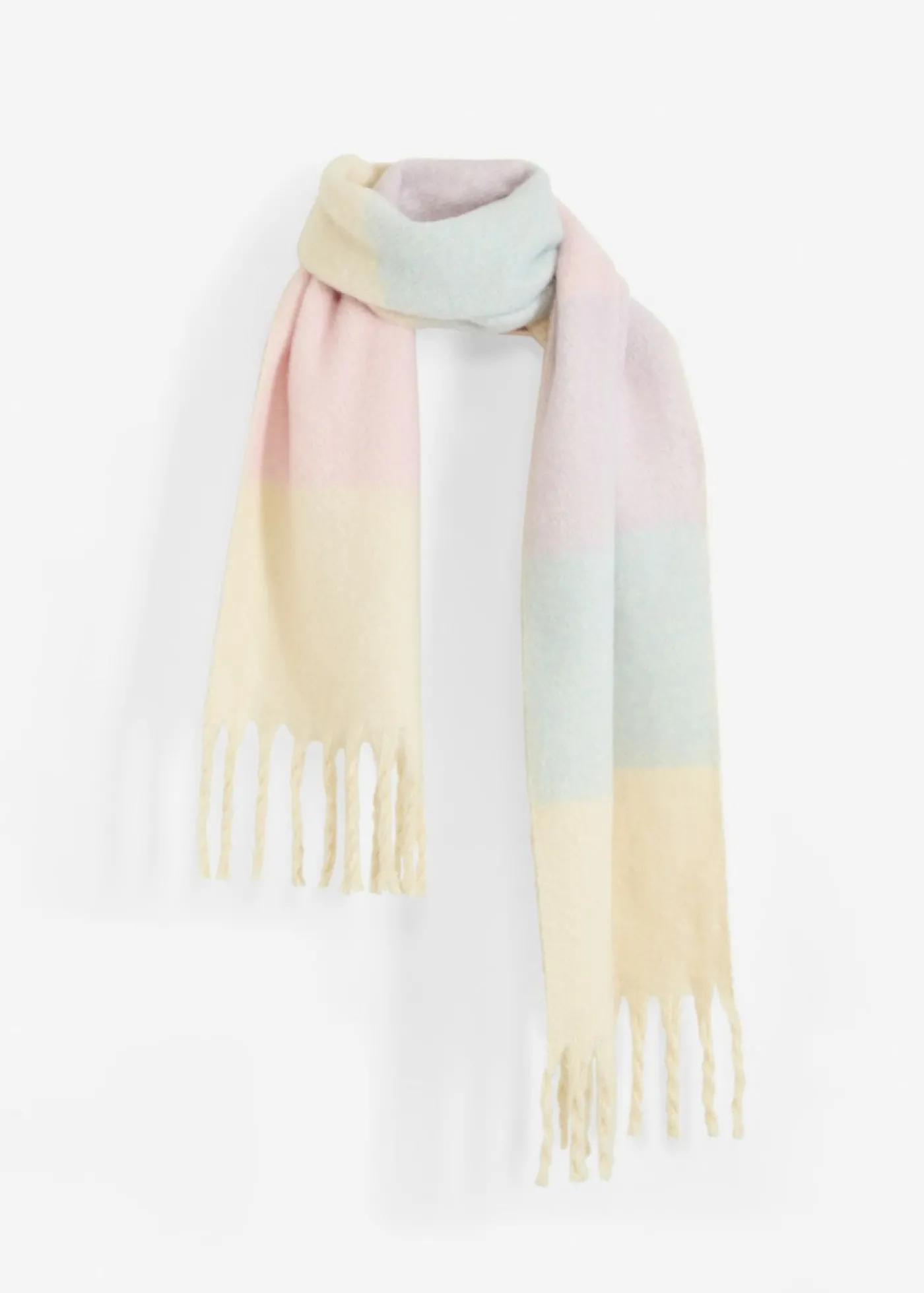 bonprix bonprix Bufanda púrpura-crema-azul pálido-rosa pálido Clearance