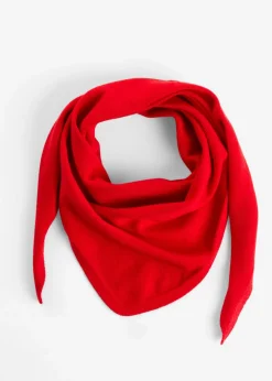 bonprix bonprix Bufanda triangular de punto rojo lava Hot