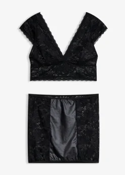 bonprix VENUS Bustier + falda (conjunto de 2 piezas) Negro Online